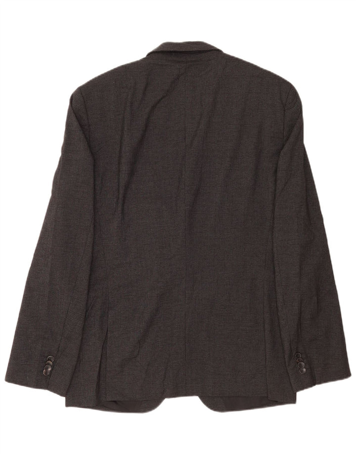Hugo Boss Veste blazer à 2 boutons pour homme EU 52 XL Gris laine vierge