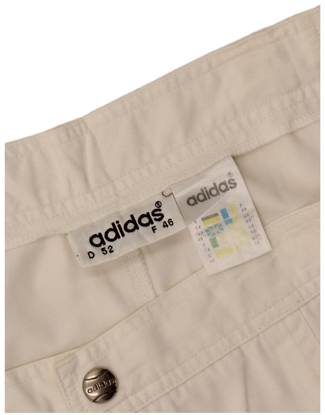 ADIDAS Short Chino Homme W36 Grand Blanc Polyester