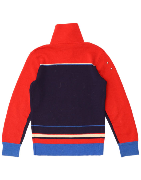 Silvy Cardigan Femme Pull IT 46 Large Bleu Marine Colorblock