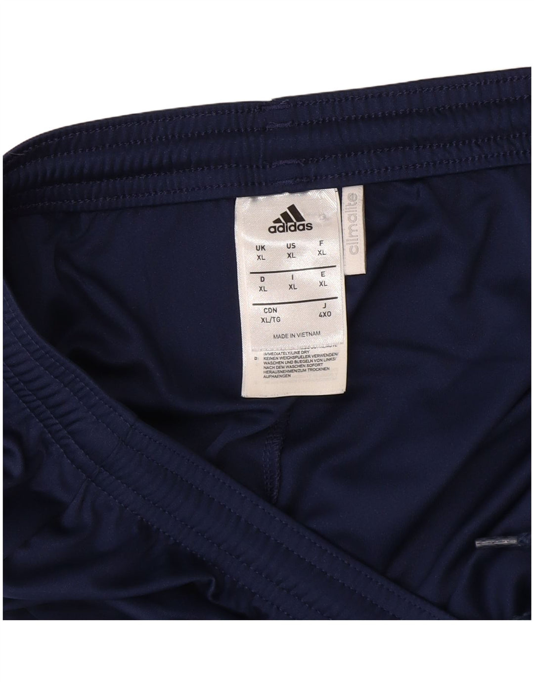 Adidas Hommes Climalite Sport Shorts XL Bleu Marine Polyester