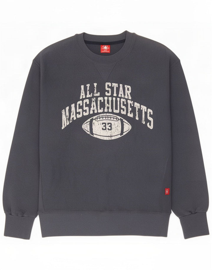Converse Mens Graphic Sweatshirt Jumper Small Navy Blue Cotton