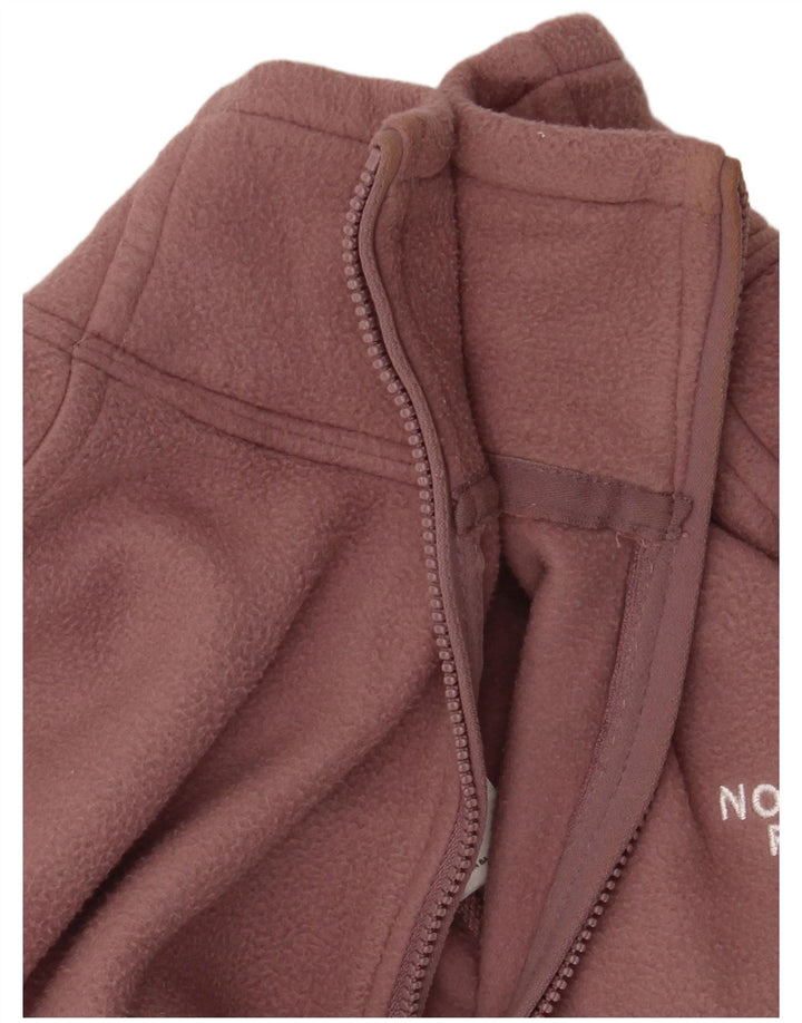 THE NORTH FACE Pull court en polaire à col zippé pour femme UK 14 Rose moyen