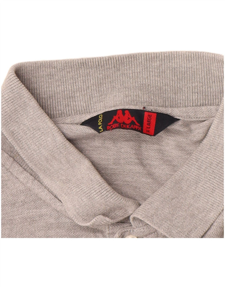 Kappa Polo à manches longues homme XL gris coton