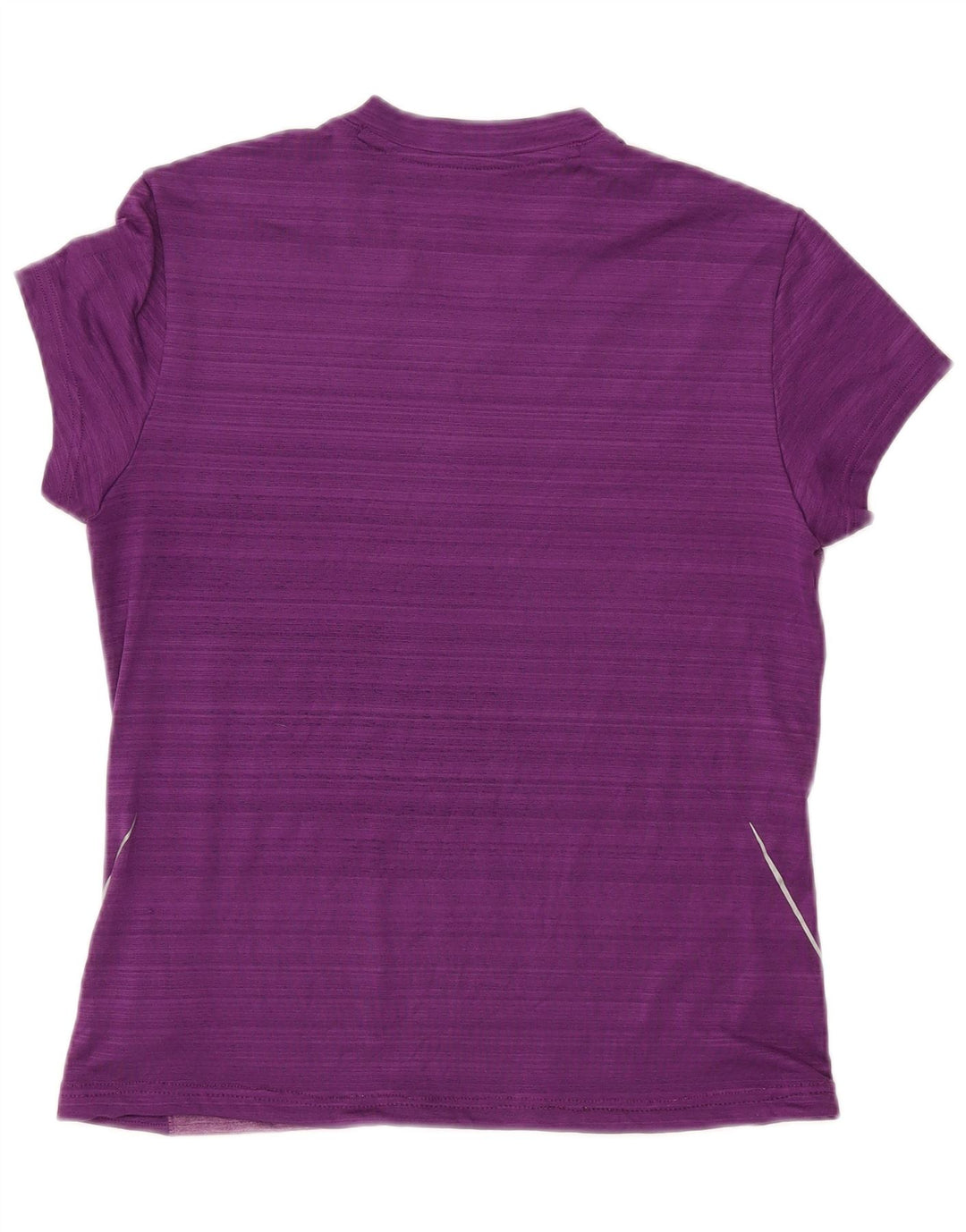 ADIDAS T-shirt Climalite pour femme UK 14 Large Violet Colourblock