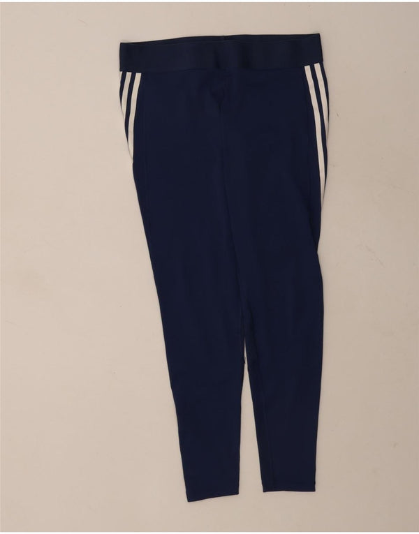 Adidas Leggings Aeroready pour femme UK 16/18 Large Bleu marine