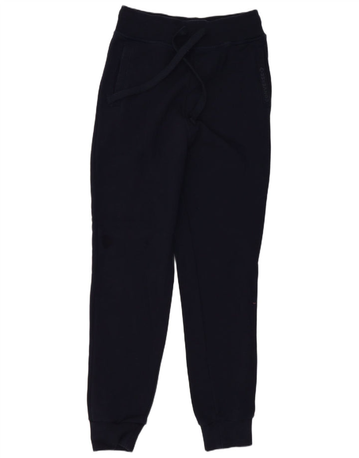 Converse Pantalon de survêtement pour femme en coton bleu marine Small