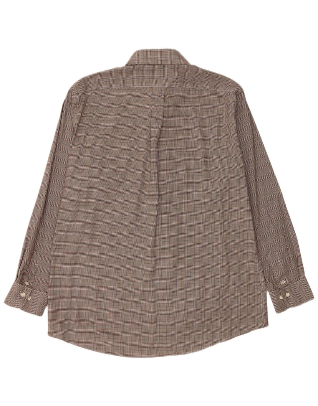 Ralph Lauren Chemise ajustée pour homme Taille 17 43 XL Pied-de-poule marron