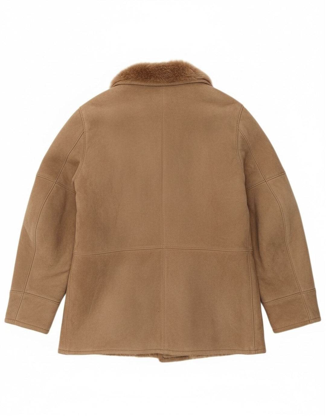 veste en peau de mouton homme vintage IT 52 XL peau de mouton marron