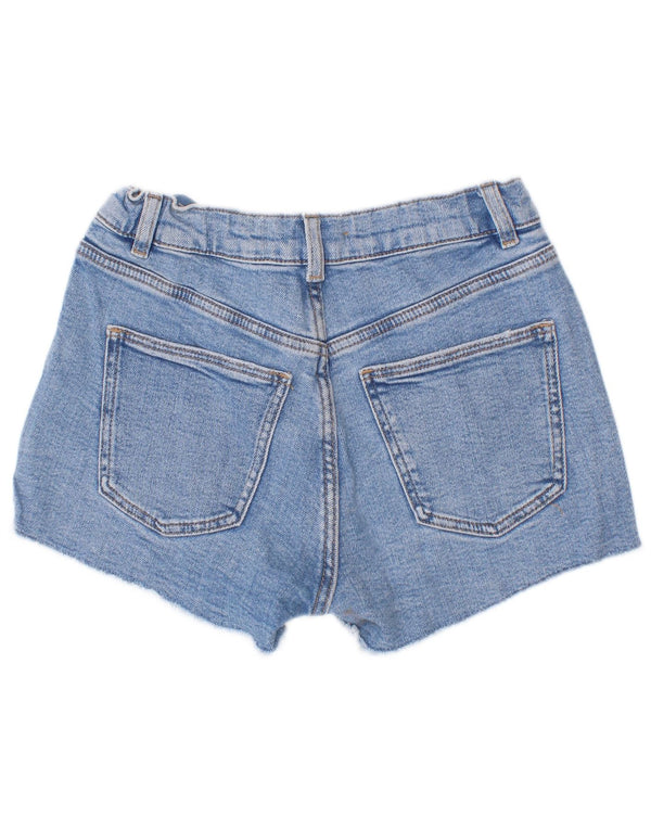 Short en jean fille Zara 8-9 ans W24 bleu coton