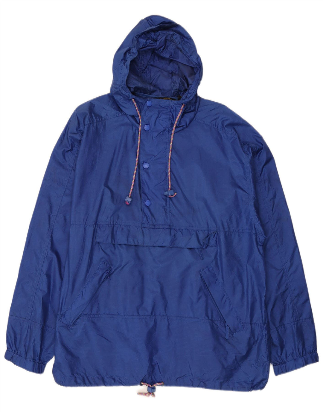 Eddie Bauer Veste de pluie à capuche pour homme UK 38 Bleu moyen Nylon