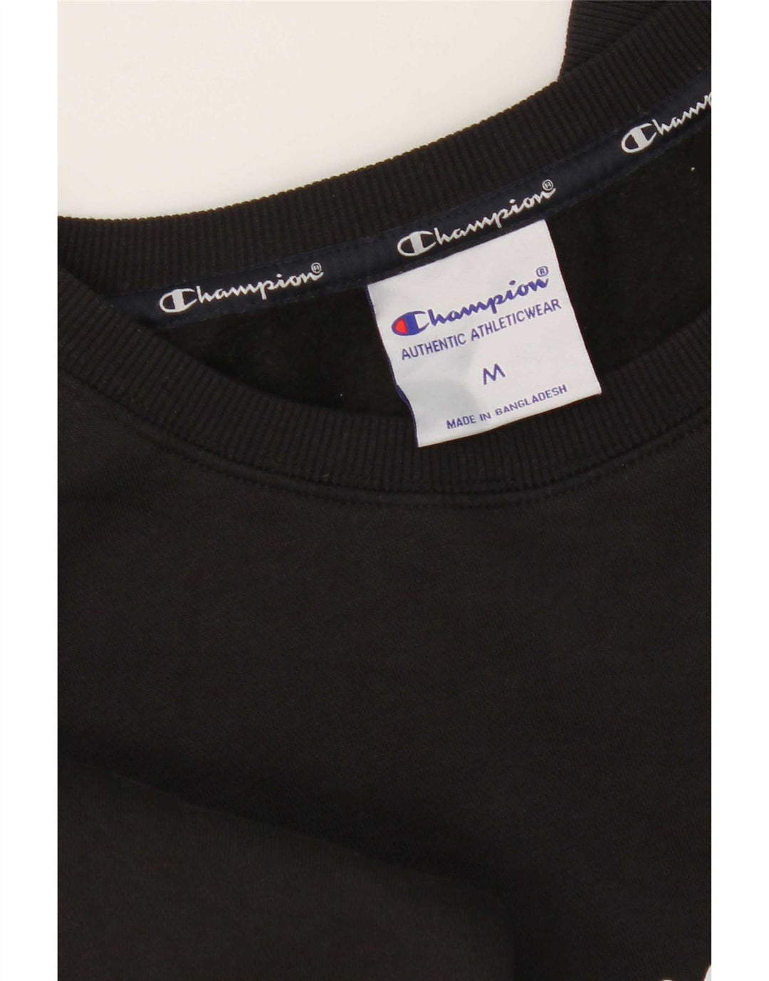 Champion Sweat-shirt graphique pour femme UK 12 en coton noir moyen