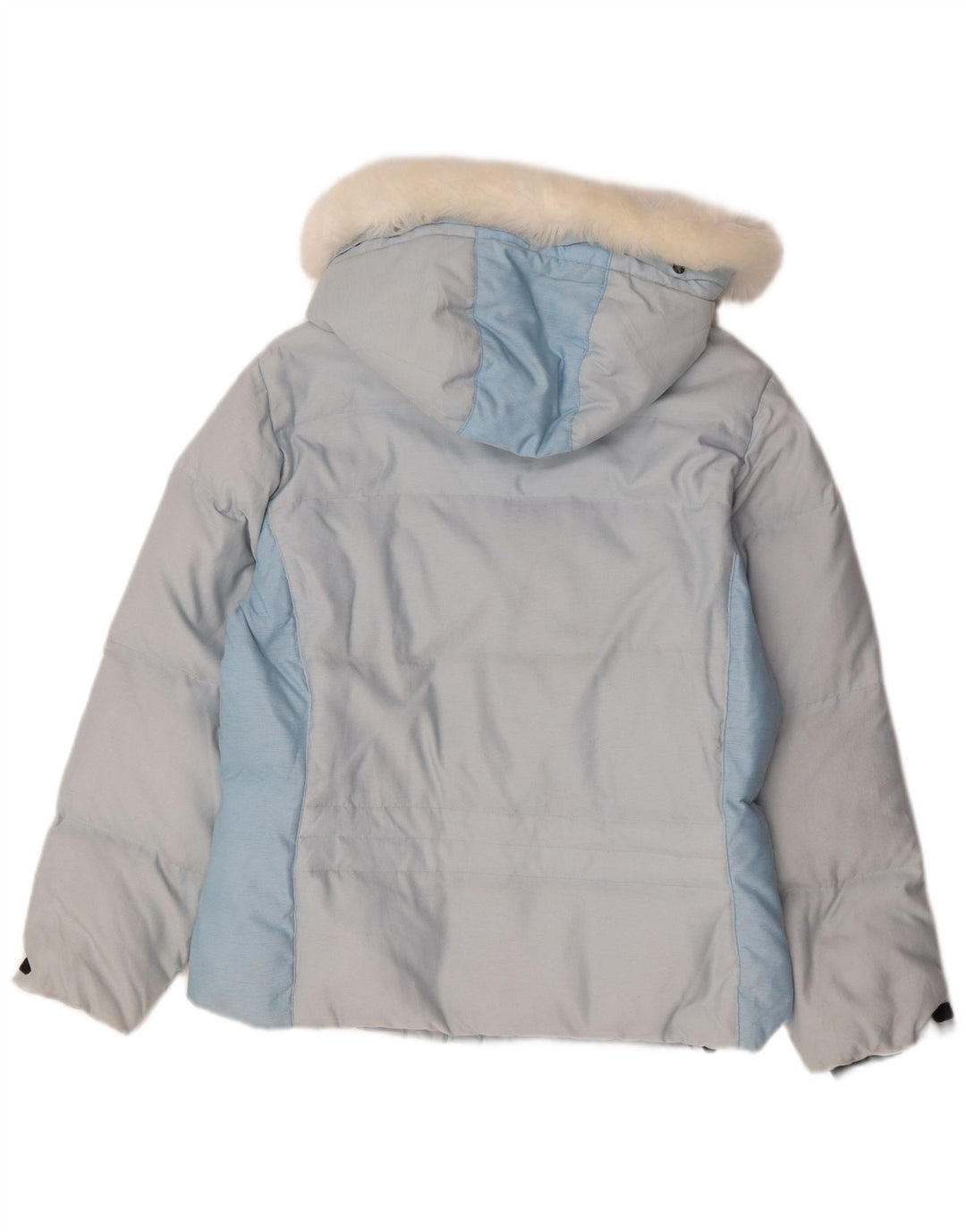 Colmar Veste de ski à capuche pour femme EU 42 Large Bleu Colorblock