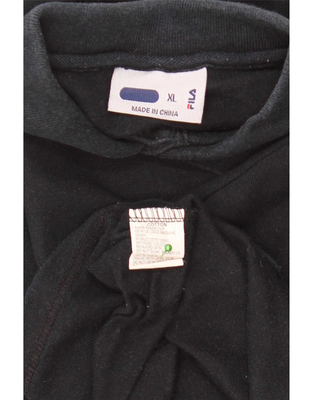 Fila Polo Homme XL Noir Coton