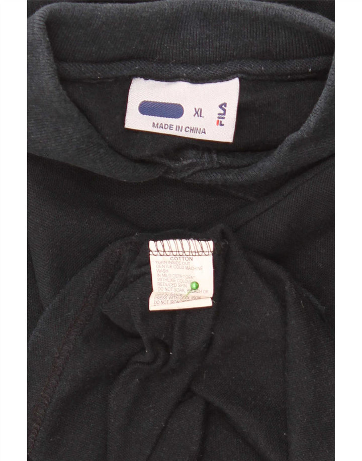Fila Polo Homme XL Noir Coton