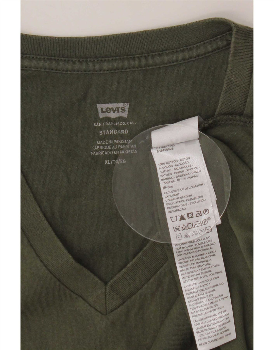 Levi's Tee-Shirt Standard Homme Kaki Coton