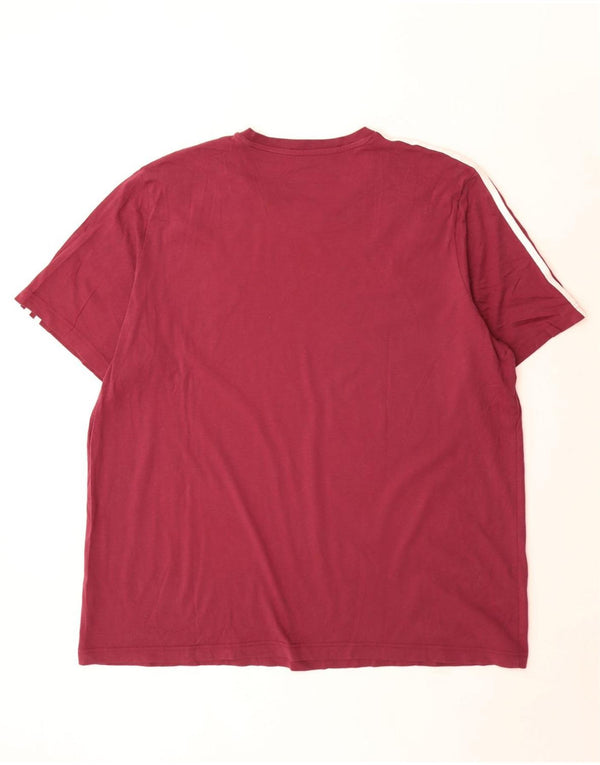 Adidas T-Shirt Homme Top 2XL Coton Bordeaux