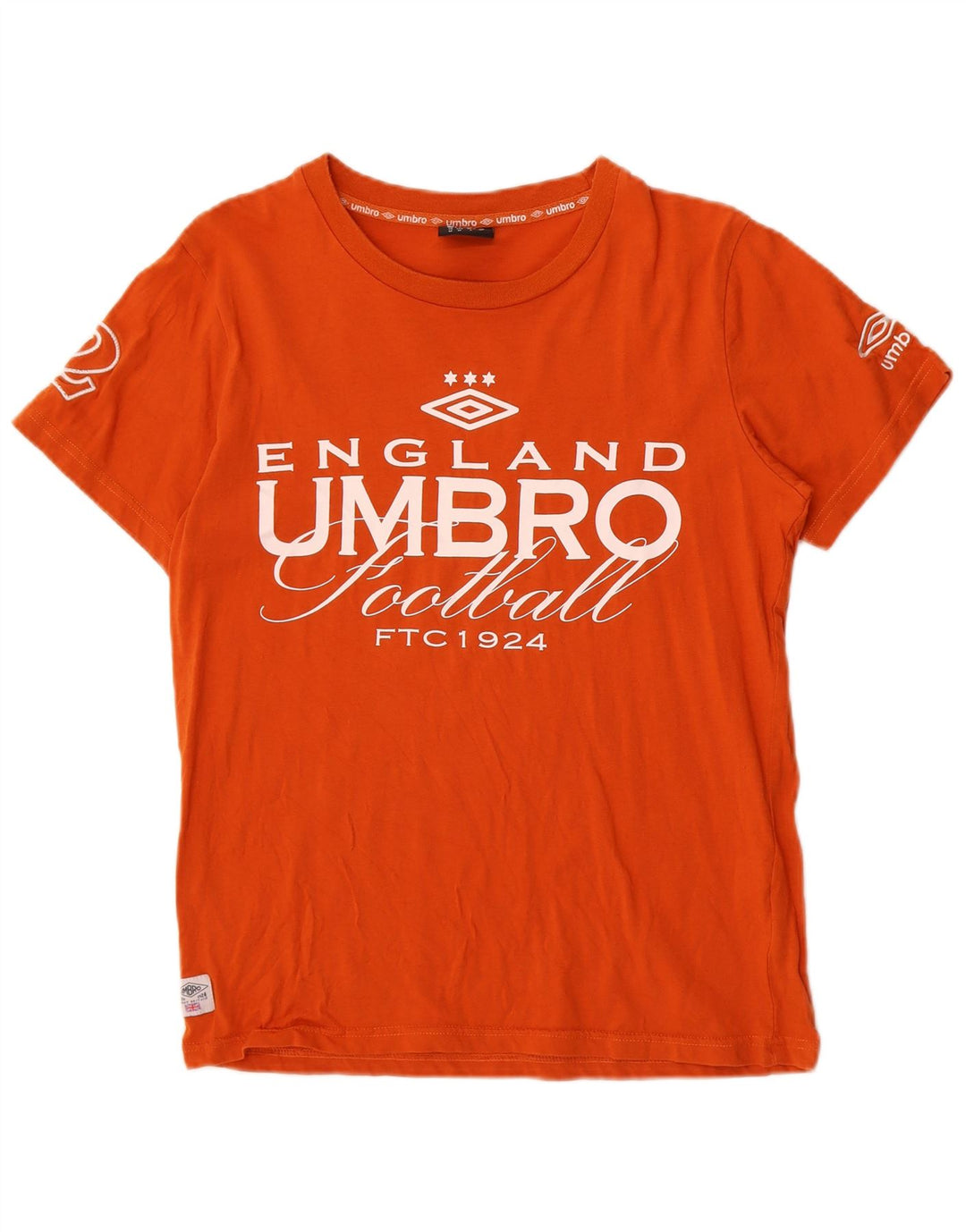 Umbro T-Shirt Graphique Homme Orange Moyen Coton