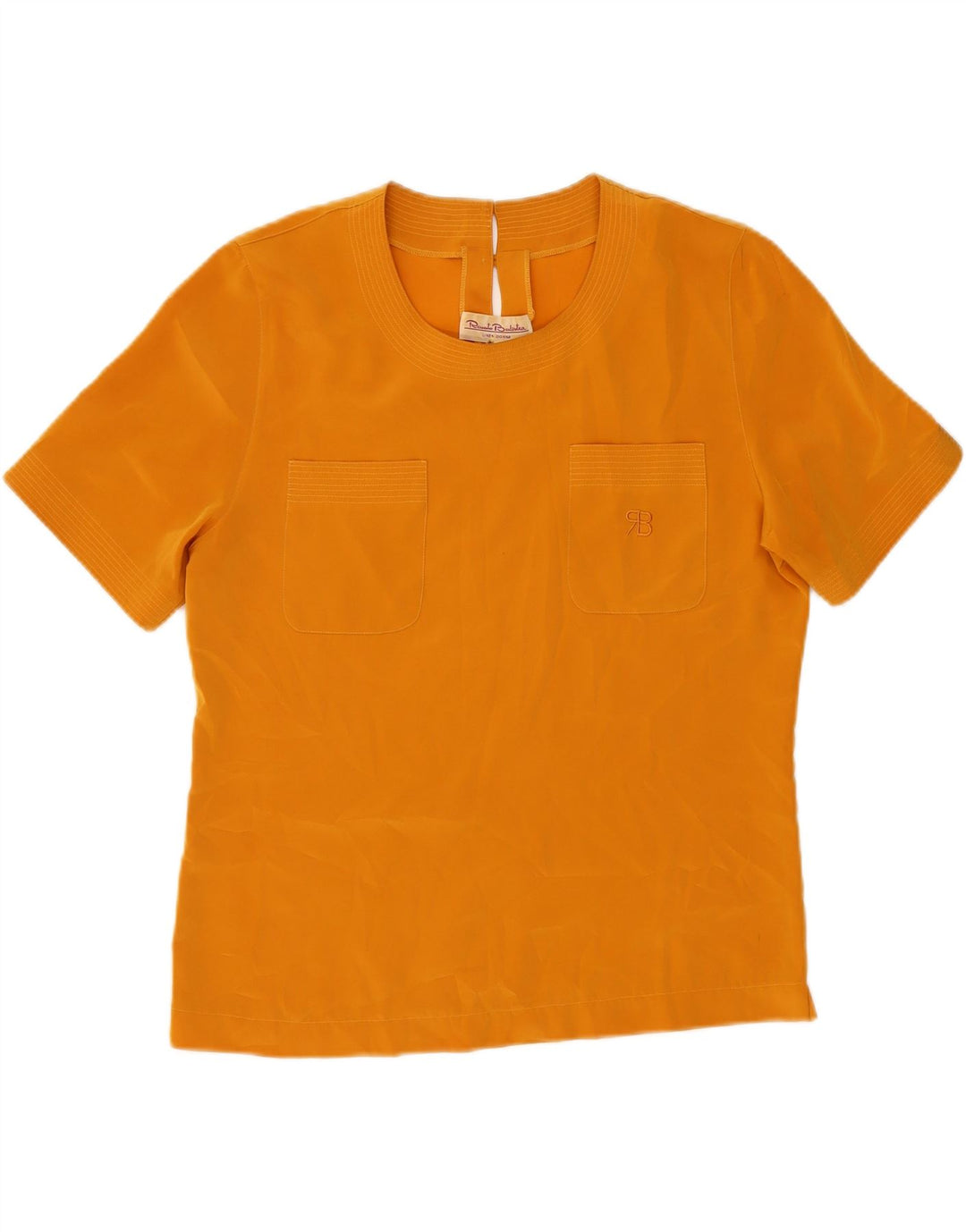 RENATO BALESTRA Femme Blouse Top IT 44 Orange Moyen