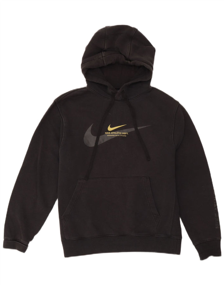 NIKE Pull à capuche graphique pour homme en coton noir moyen