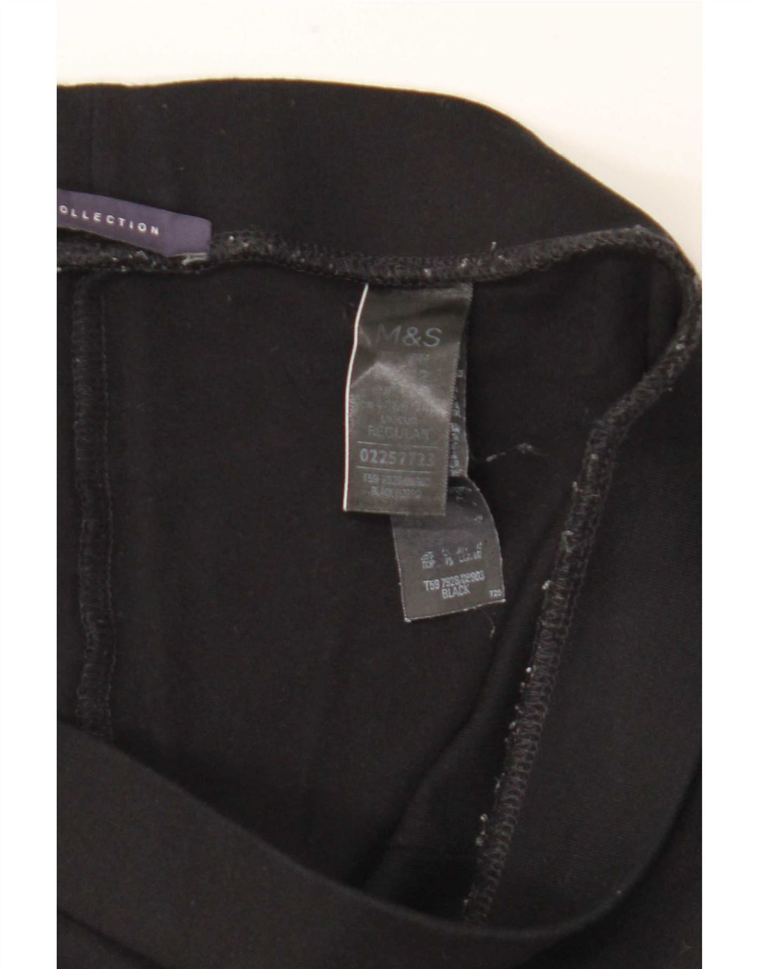 Marks & Spencer Leggings étriers pour femme UK 12 Viscose noir moyen