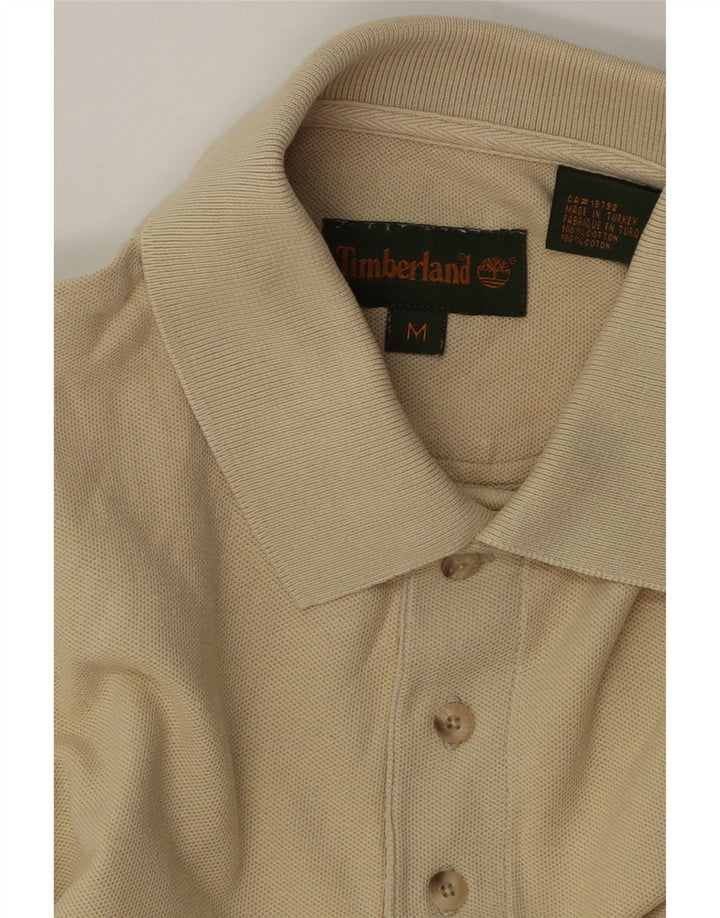 Timberland Polo Homme Blanc Cassé Moyen Coton
