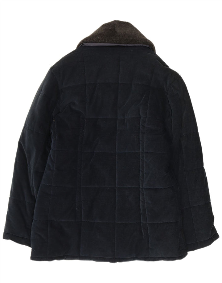 Belfe & Veste rembourrée en velours côtelé pour homme UK 38 Bleu marine moyen en coton