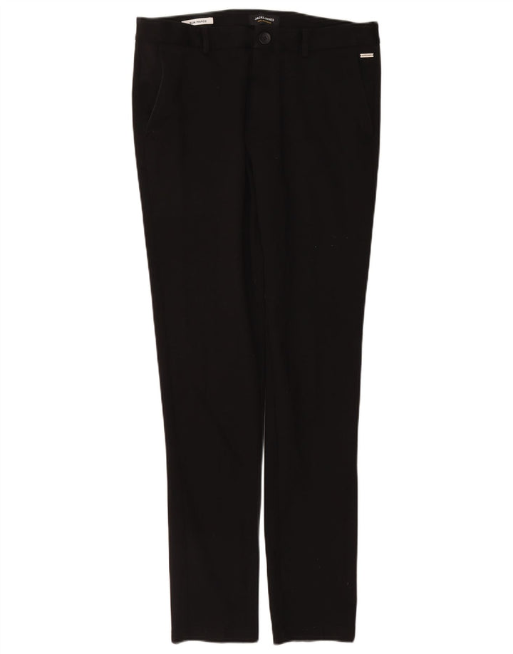 Jack & Jones Pantalon Chino Slim Marco Femme W32 L34 Noir Polyester