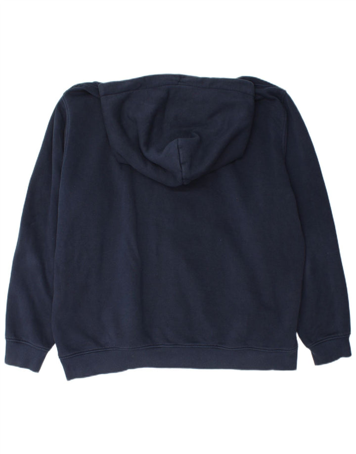 TOMMY HILFIGER Pull à capuche pour homme 2XL Bleu marine Coton