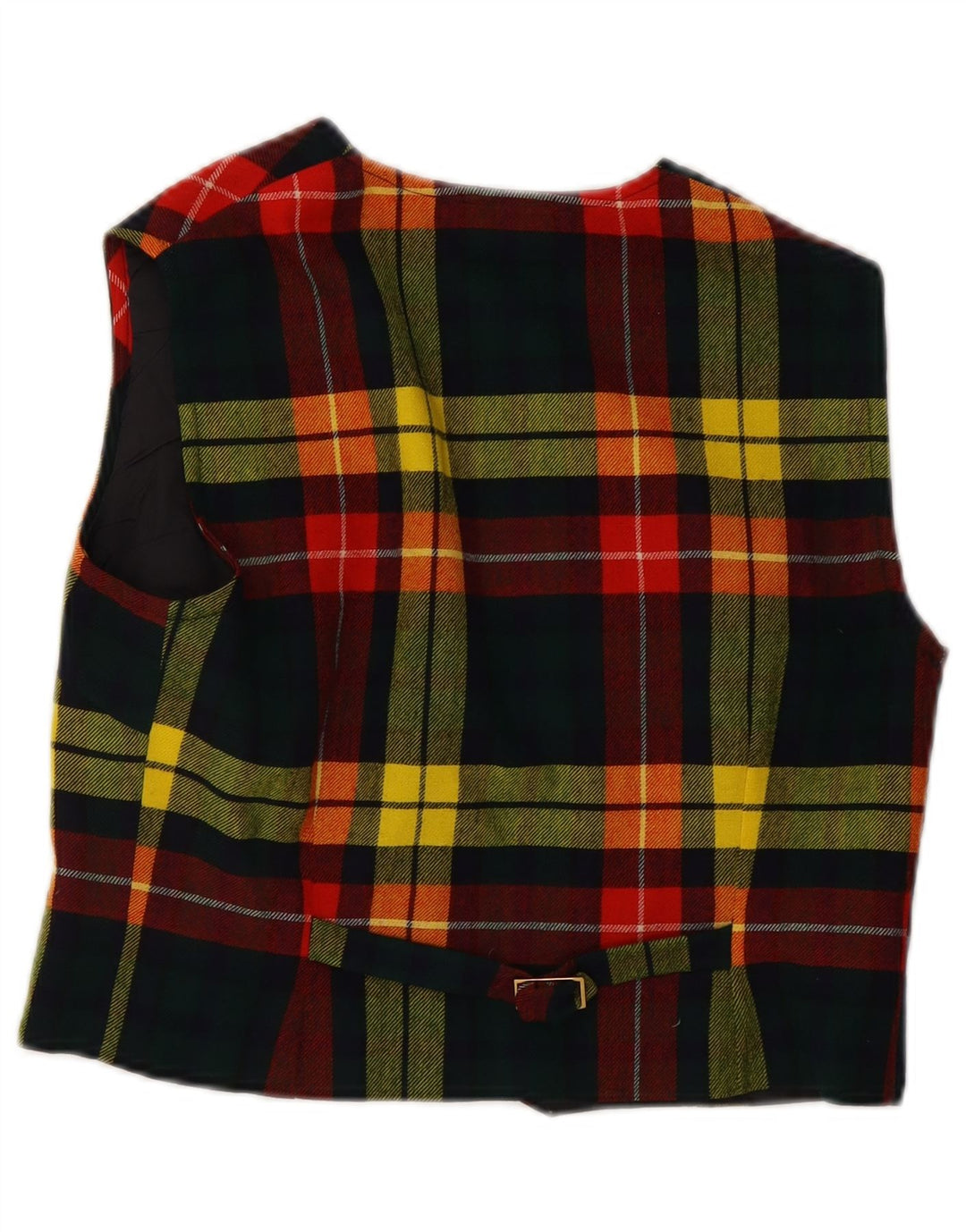 gilet femme vintage UK 12 Contrôle multicolore moyen