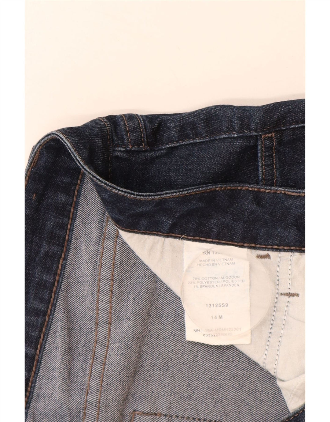 LEE Jean Capri Riders taille moyenne pour femme US 14 Large W34 L19 Bleu marine