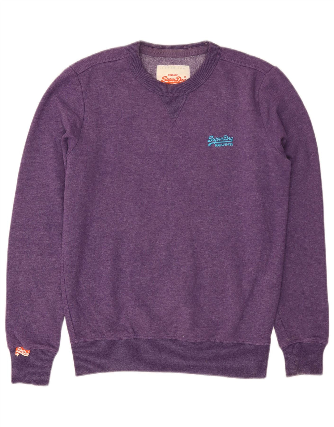 SUPERDRY Sweat-Shirt Homme Petit Violet Coton