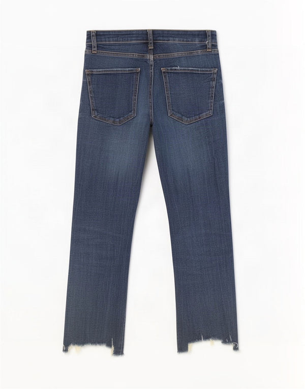 Zara Jean court taille haute pour femme EU 36 XS W26 L25 Bleu