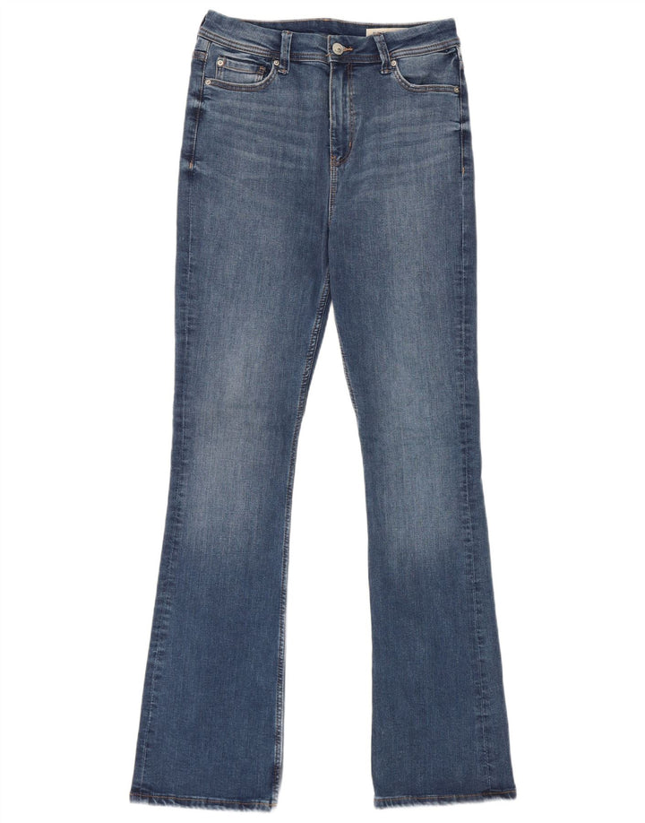 Marks & Spencer Jean évasé long et slim pour femme UK 12 Medium W28 L32 Bleu