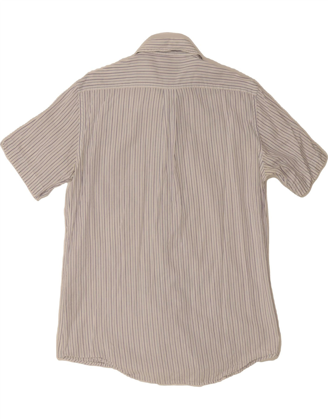 KAPPA Mens Short Sleeve Shirt Large White Striped Cotton Vintage Kappa and Second-Hand Kappa from Messina Hembry 