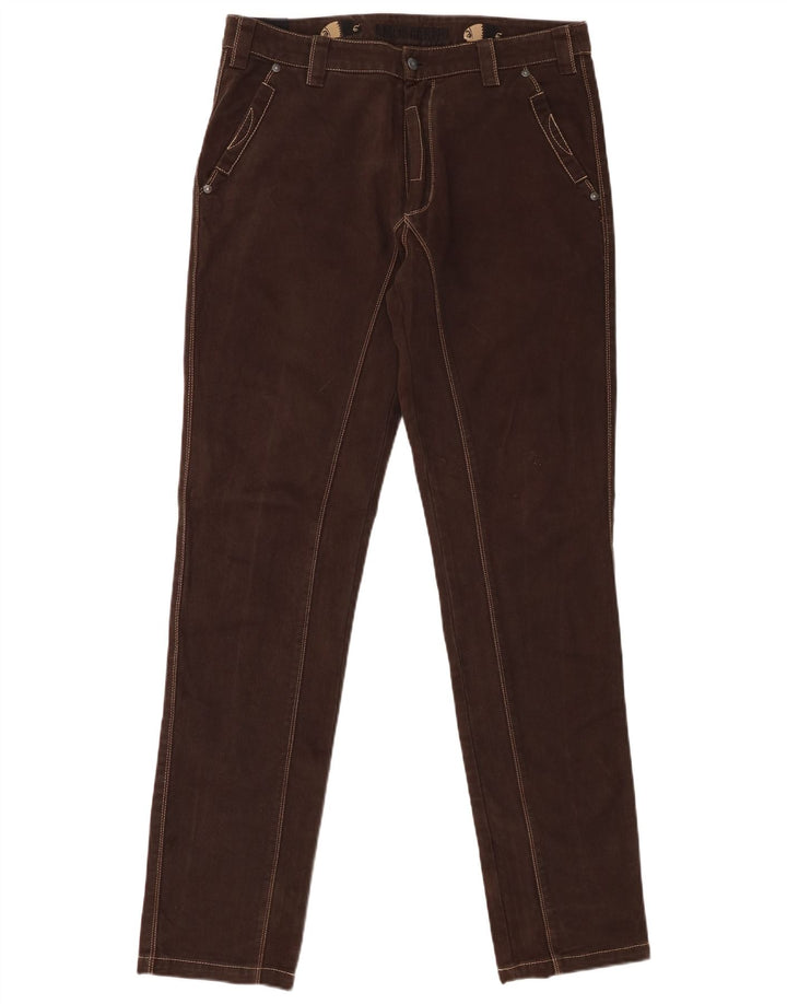 AMERICANINO Pantalon Chino Slim Homme IT 48 Medium W30 L34 Marron Coton