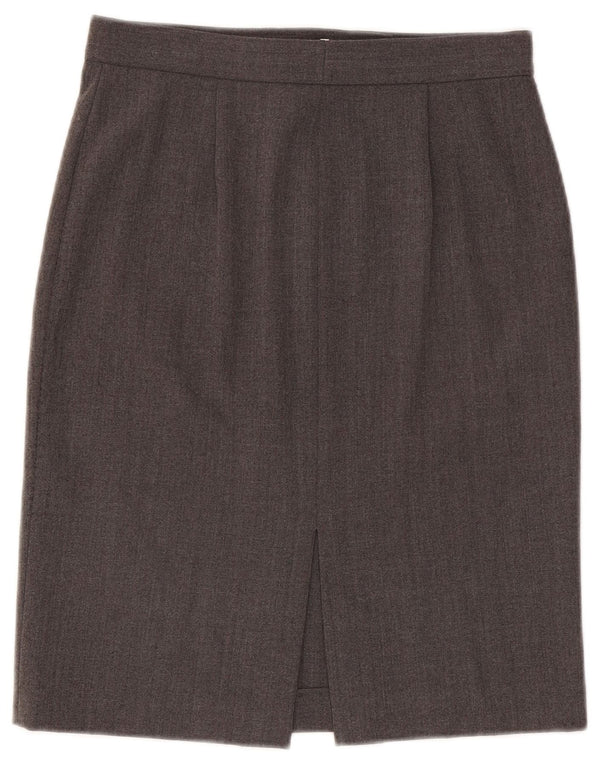 Jupe crayon Femme Emporio Armani IT 42 Medium W28 Gris Polyester