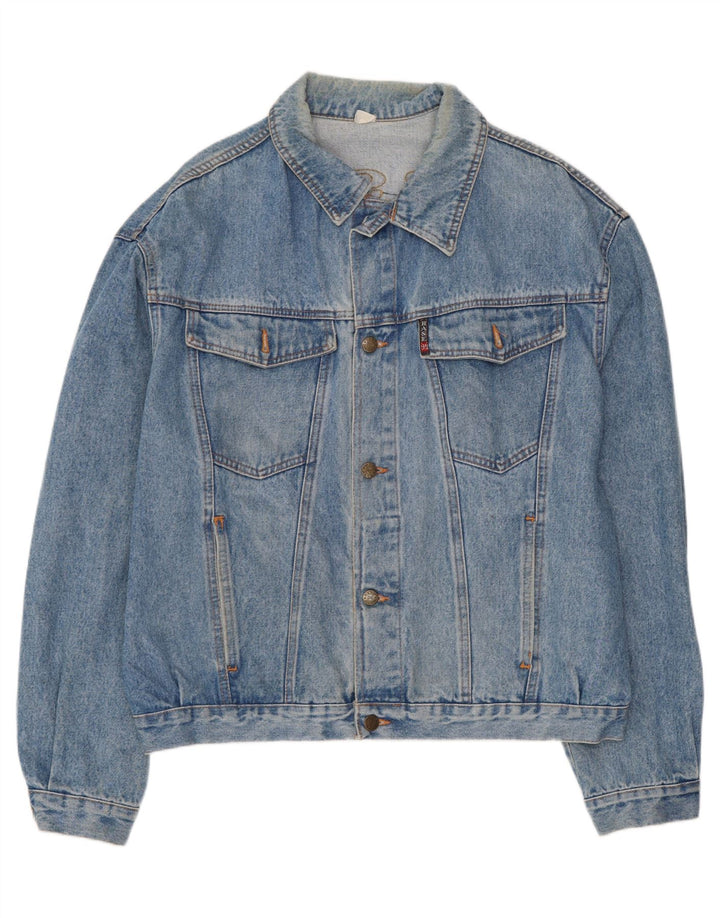 Base 92 Veste en jean graphique pour homme UK 42 XL Bleu