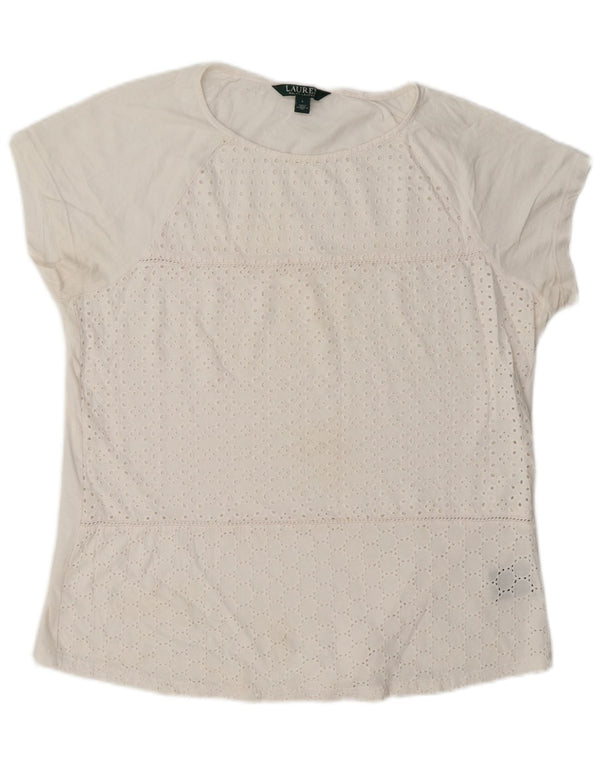 Ralph Lauren Chemisier pour femme UK 16 Grand coton blanc