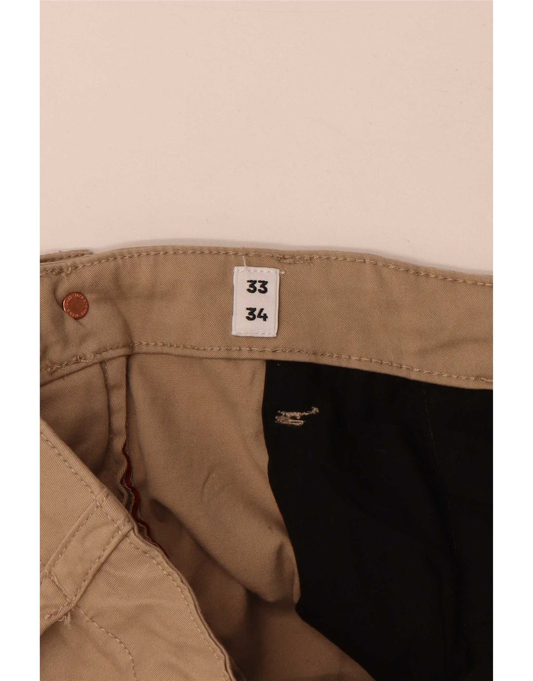 Jack & Jones Pantalon cargo de jogging pour homme W33 L34 Beige