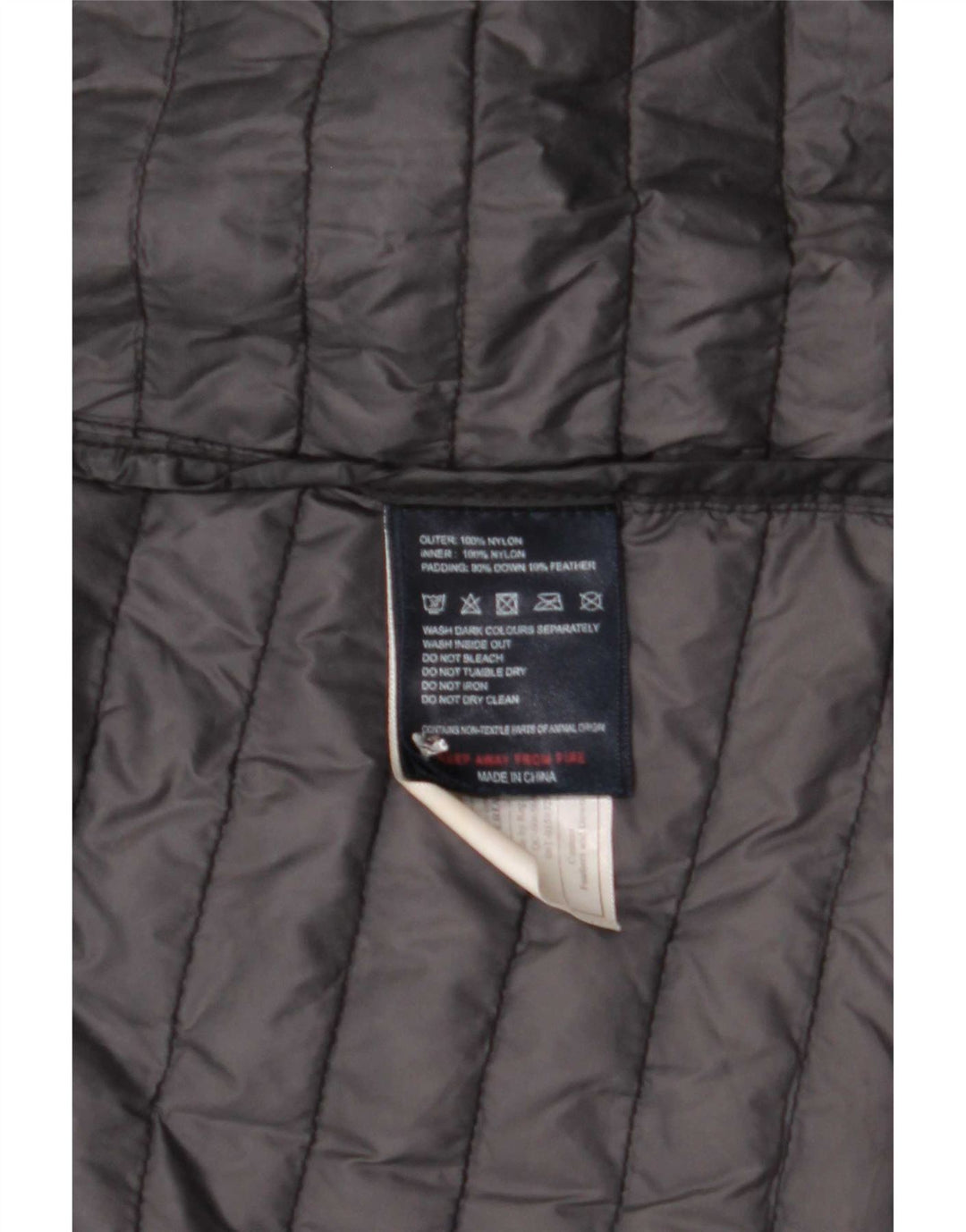 Puffa Manteau rembourré à capuche pour femme UK 8 Small Noir Nylon