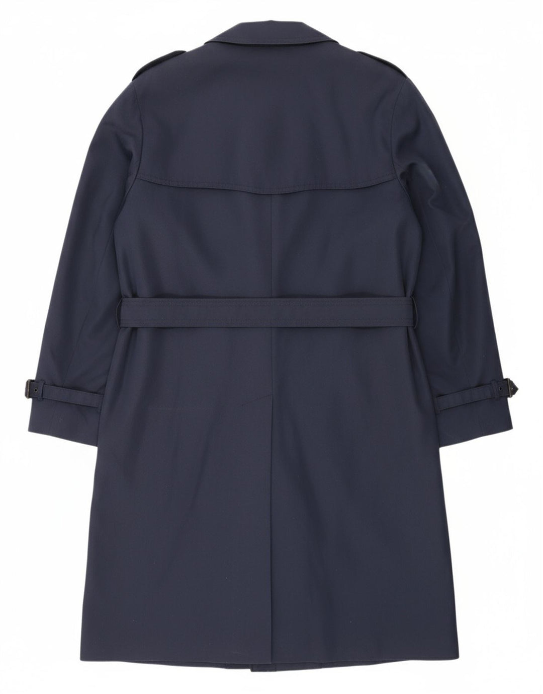DRIWAY Womens Trench Coat UK 18 XL Navy Blue Polyester