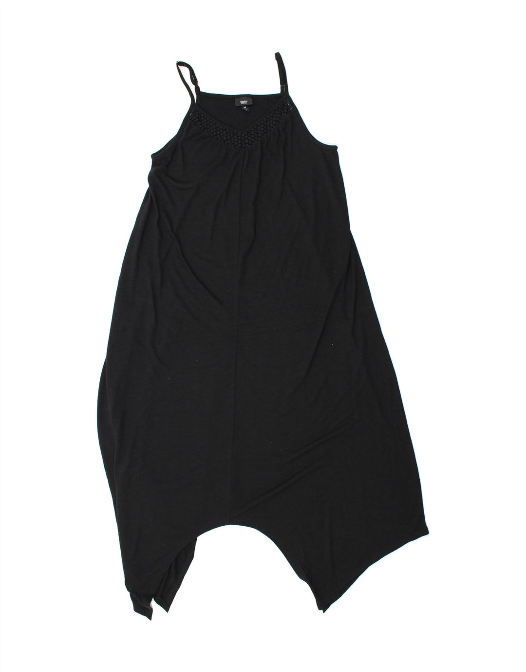 MOSSIMO Womens Sleeveless Asymmetrical Dress UK 12 Medium Black Polyester Vintage Mossimo and Second-Hand Mossimo from Messina Hembry 