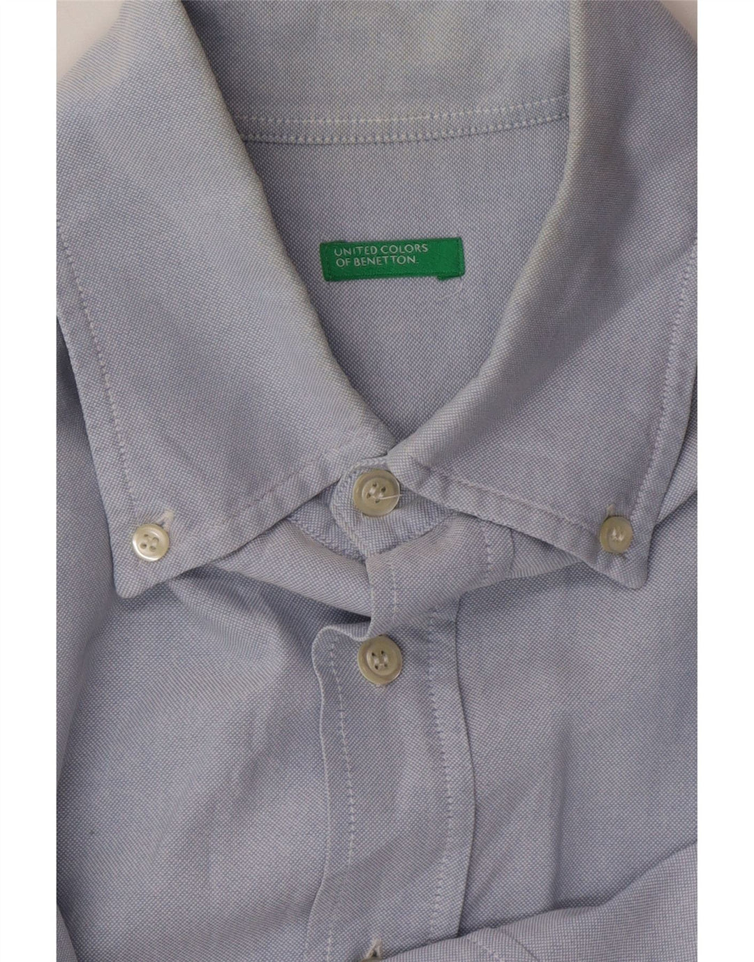 BENETTON Chemise Homme Grand Bleu