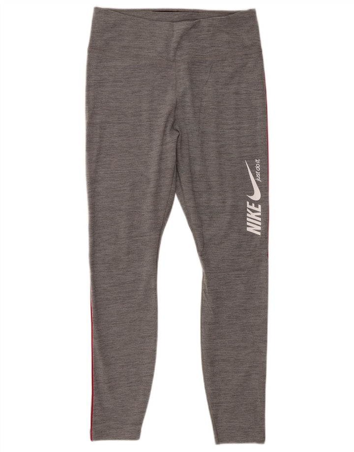 Nike Legging graphique pour femme UK 12 Gris moyen Polyester