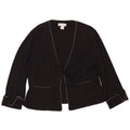 BARBARA Femme Cardigan Top UK 18 XL Acétate Noir