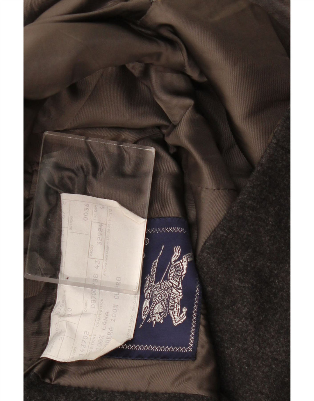 Burberrys Veste Blazer 2 Boutons Homme IT 54 XL Laine Grise