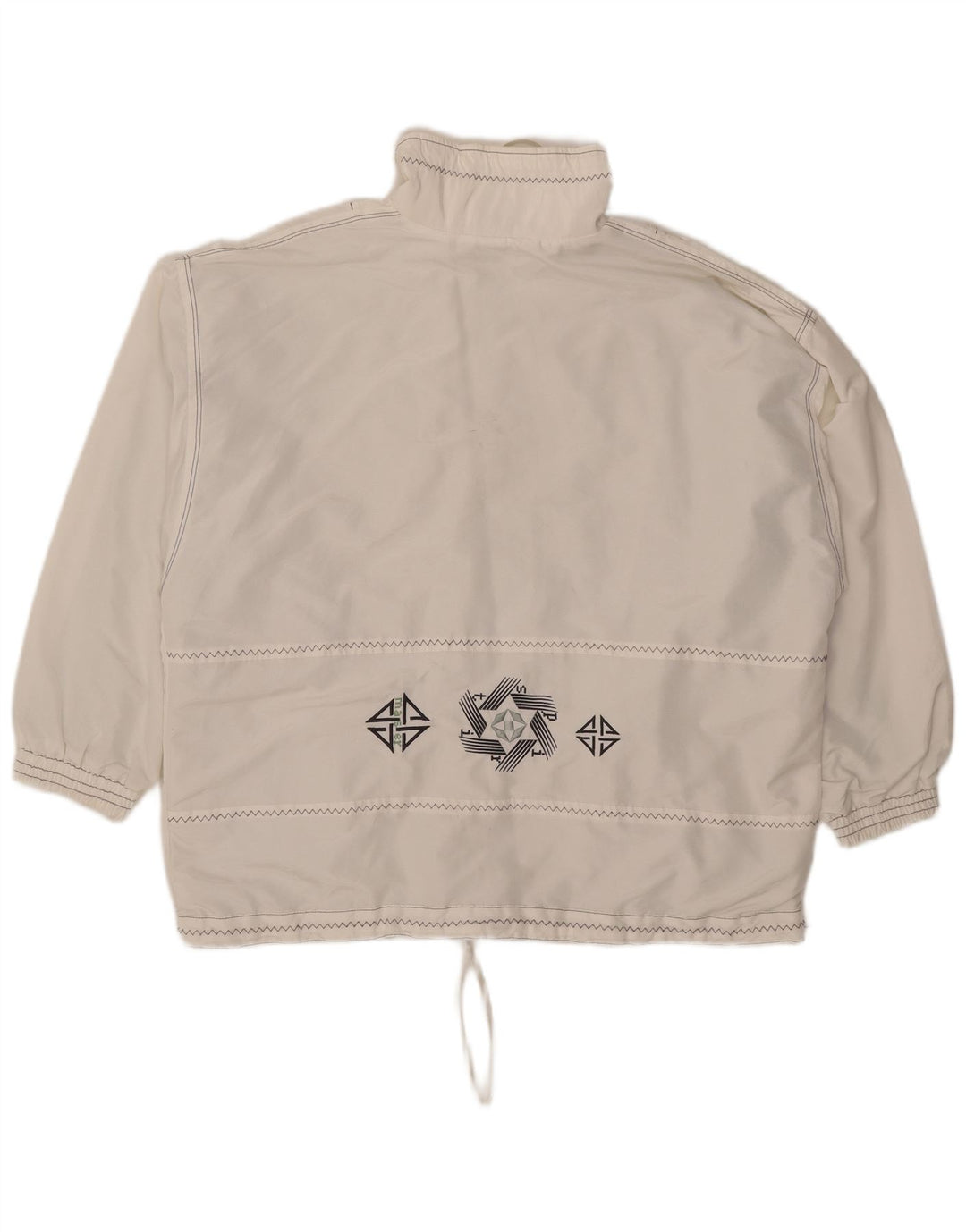 Maser M Veste Anorak surdimensionnée pour femme UK 16 Large Blanc Polyester
