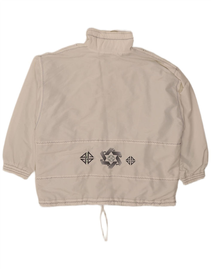 Maser M Veste Anorak surdimensionnée pour femme UK 16 Large Blanc Polyester