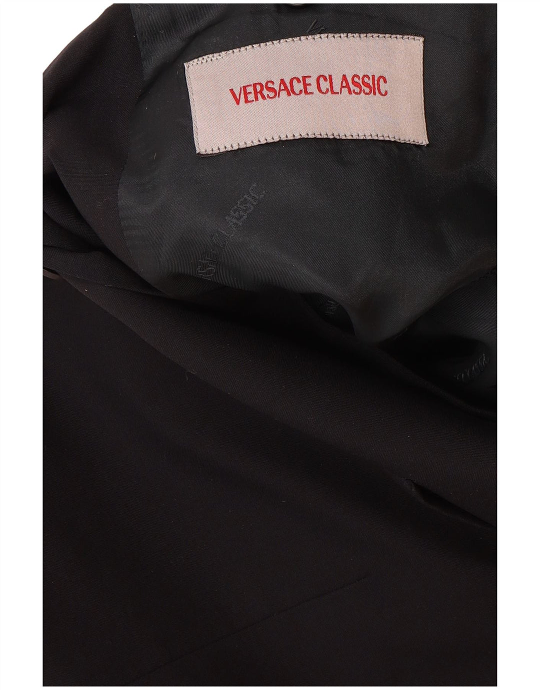 VERSACE Veste blazer classique à 3 boutons pour homme UK 42 XL Bleu marine