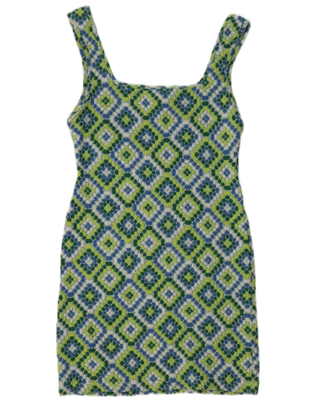 Topshop Robe d'été pour femme UK 42 Medium Multicolore Ikat Polyester
